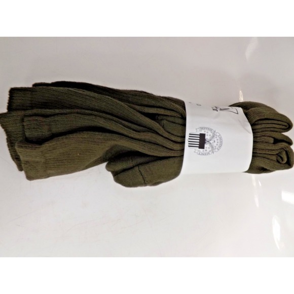 3 Pair DLA Troop Support Antimicrobial 2.5% Silver plated Nylon Socks- size 9-10 - Picture 3 of 6